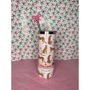 Juicy couture Pink Cheetah Tumbler 24 oz